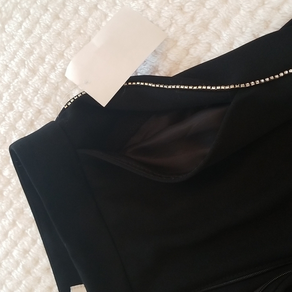 NWT black, wide leg, tuxedo style pants - Picture 7 of 7